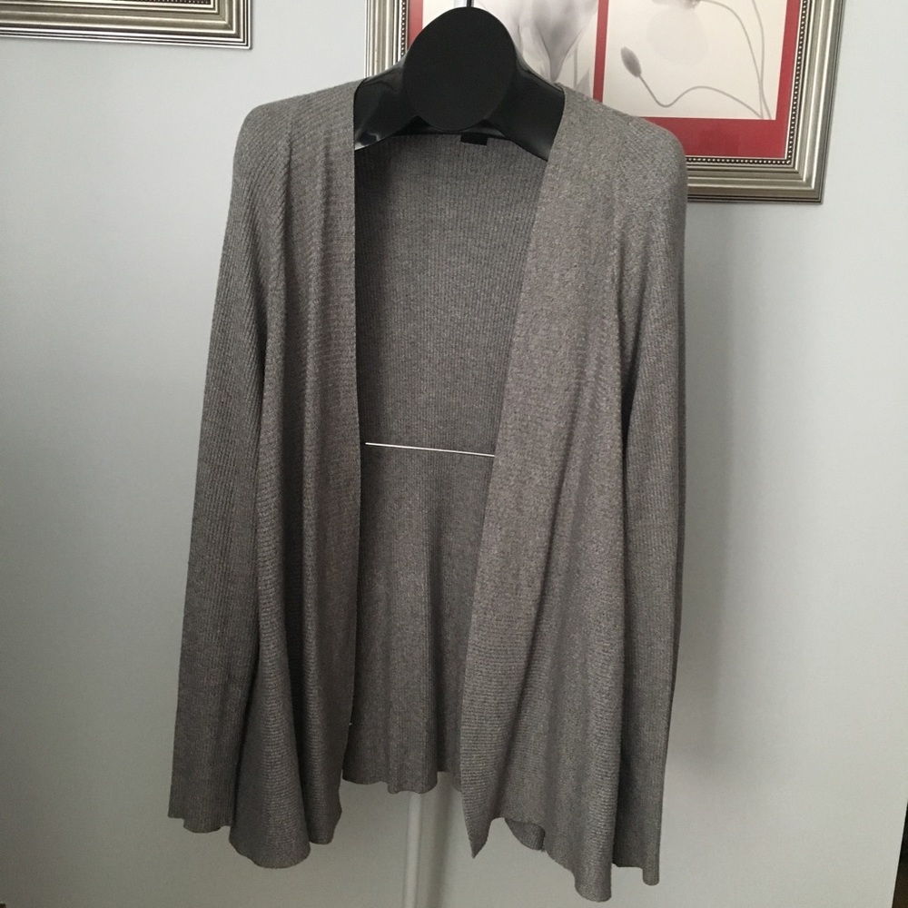 Grey Cardigan / Open Front Sweater